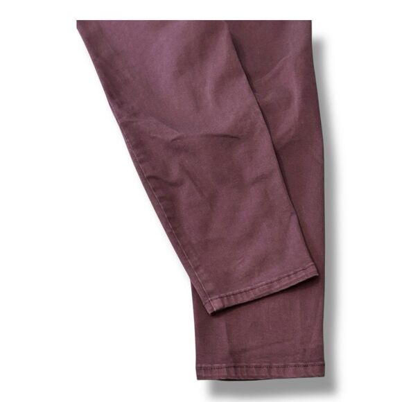 Maurices Maroon Chino Pants Casual Comfort Stretch Plus Woman’s Size 18w Long - Picture 10 of 12